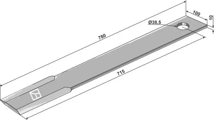 Mähermesser 715mm